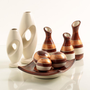 Jogo de Cerâmica Completo Para Decoração Casa Sala rack Centro de Mesa 9 Peças