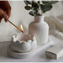 KIT LUXO FLOR DE LOTUS, BANDEJA, JARRO E LOTUS.