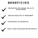 Escultura Pantera Negra Para Sala Casa Escritorio Estatueta Decorativa Mesa Estante Ambiente Interno