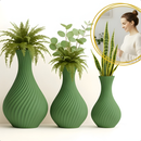 Kit 3 Vasos Espiral – Moderna, Elegante e Estilo Escandinavo Clean