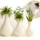 Kit 3 Vasos Espiral – Moderna, Elegante e Estilo Escandinavo Clean