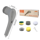 Escova De Limpeza Ajustável Janela, Banheiro e Cozinha Ferramenta 5 em 1 Recarregável