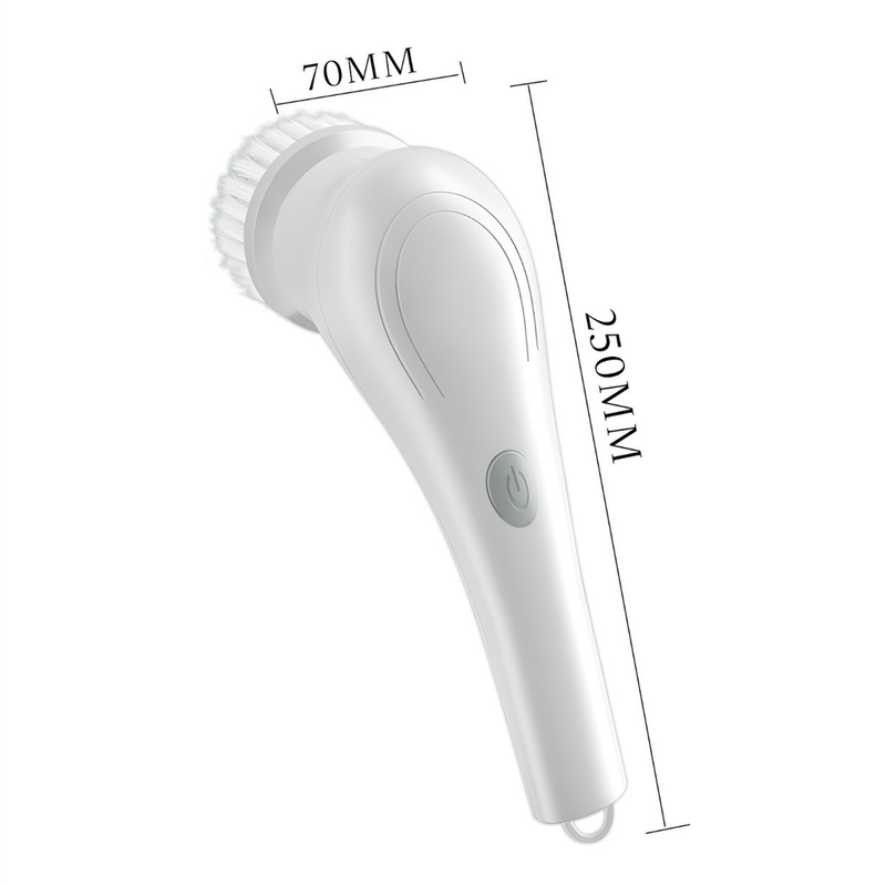 Escova De Limpeza Ajustável Janela Banheiro e Cozinha Ferramenta 5 em 1 Recarregável